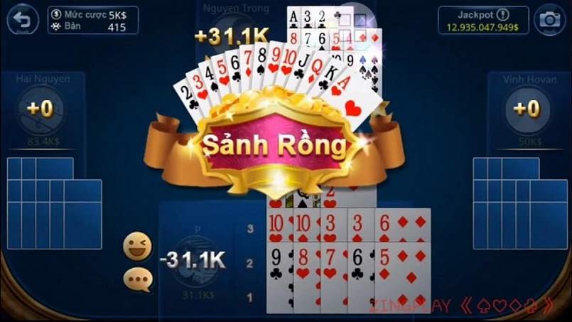 Mỗi gảm bài có quy định về luật chơi cụ thể khác biệt